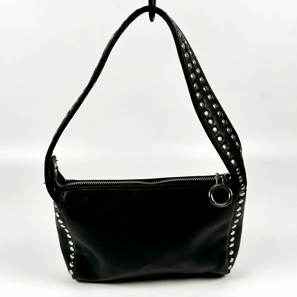 Y2K Nine West Black Studded Small Square Shoulder Bag Going Out Purse